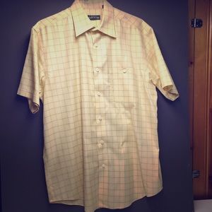 Orvis Mens Short Short Sleeved Cotton Shirt L